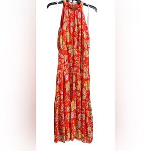 Nanette Lepore Red Floral Maxi Dress